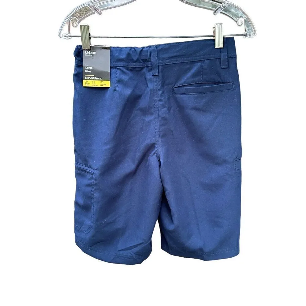 Urban Pipeline Blue Cargo Shorts Knee Length School Uniform Boys Youth Size 12